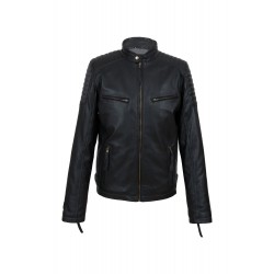 Heren Leren jas 4051 zwart Heren Leren jas 4051 zwart